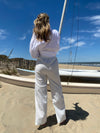 The Bianca Coast White Linen Pants