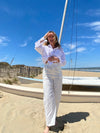 The Bianca Coast White Linen Pants
